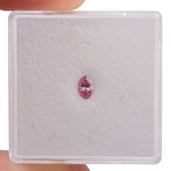 0.17 Carat Fancy Intense Purplish Pink Marquise Diamond SI1 GIA