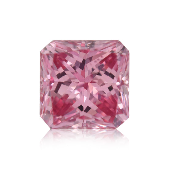 Diamante radiante rosa porpora intenso fantasia da 0,15 carati SI1 GIA