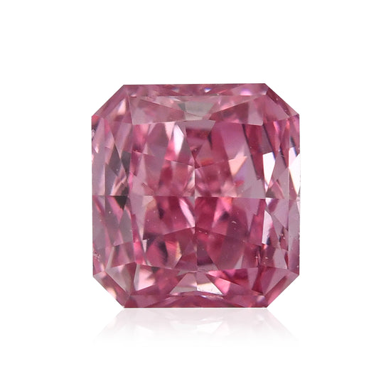 Diamante Radiant Fancy Vivid Purplish Pink da 0,20 carati (SI1) GIA