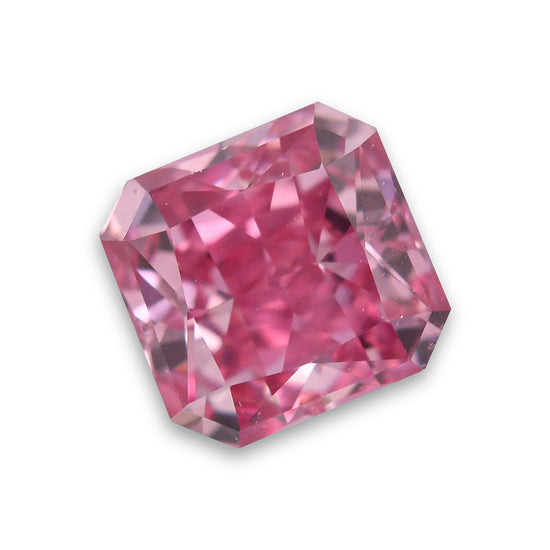 0.22 Carat Fancy Vivid Purple Pink Radiant Argyle Diamond SI1 GIA