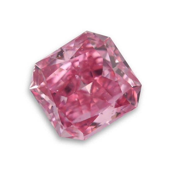 0.33 Carat Fancy Vivid Purplish Pink Radiant Argyle Diamond SI1 GIA