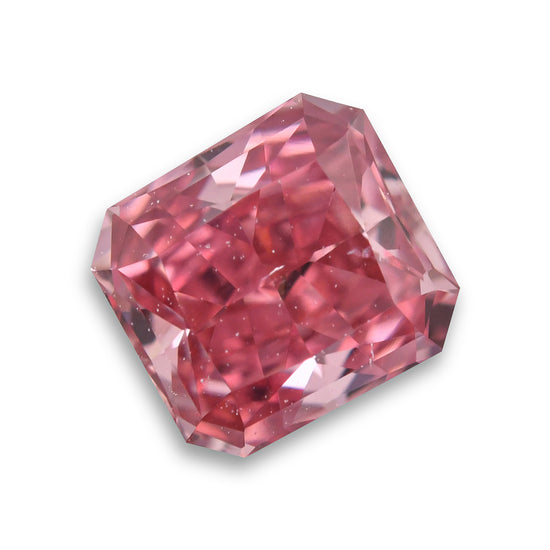 0.34 Carat Fancy Vivid Pink Radiant Argyle Diamond SI1 GIA