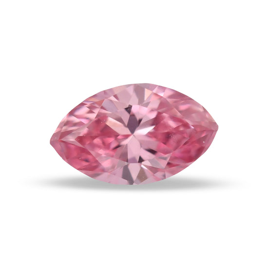 0.11 Carat Fancy Vivid Pink Marquise Diamond (VS1) GIA