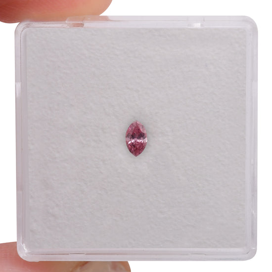 0.11 Carat Fancy Vivid Pink Marquise Diamond (VS1) GIA