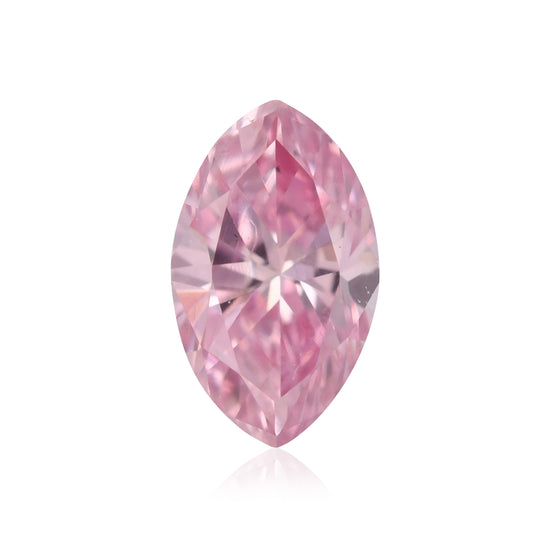 0,12 Karat Fancy Intense Purplish Pink Diamant im Navetteschliff (VS1) GIA
