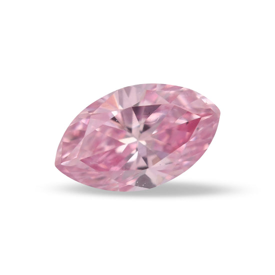0.12 Carat Fancy Intense Purplish Pink Marquise Diamond (VS1) GIA