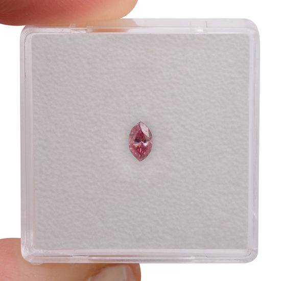0.17 Carat Fancy Intense Pink Marquise Diamond VS2 GIA