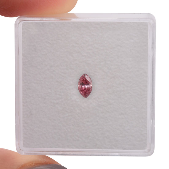 0.18 Carat Fancy Intense Pink Marquise Diamond VS2 GIA