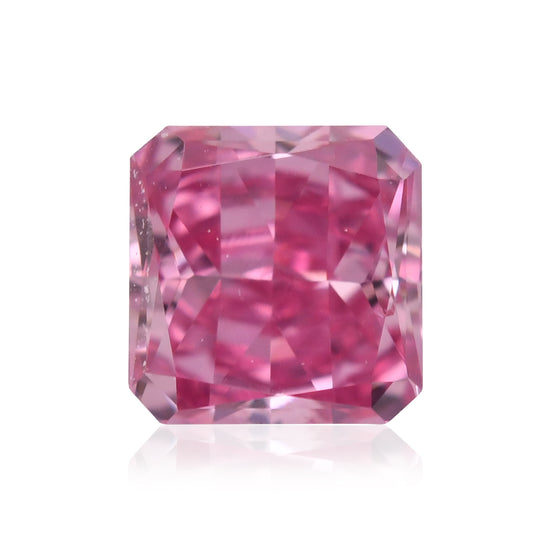 Diamante Radiante 0,16 carati Fancy Vivid Purplish Pink VS2 GIA