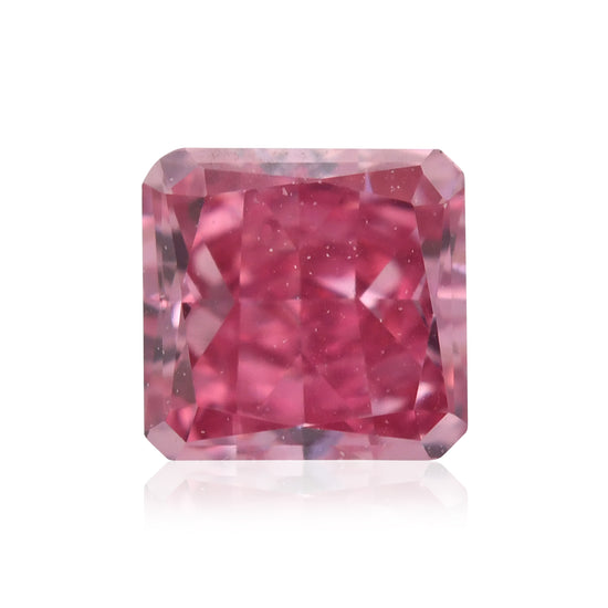0.17 Karat Fancy Vivid Purplish Pink Radiant Diamant VVS1 GIA