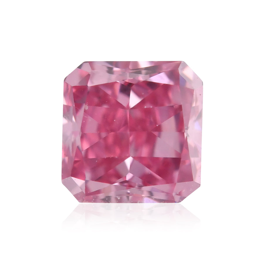 Diamante Radiante Porpora Rosato Fantasia Vivido da 0,17 carati VVS1 GIA