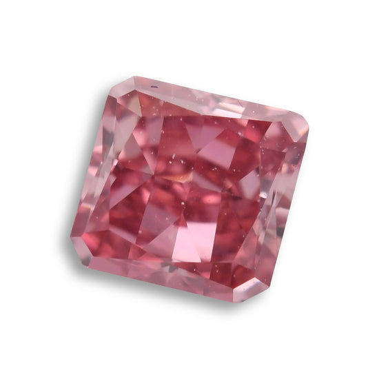 0.19 Carat Fancy Vivid Purplish Pink Radiant Argyle Diamond VS2 GIA and Argyle