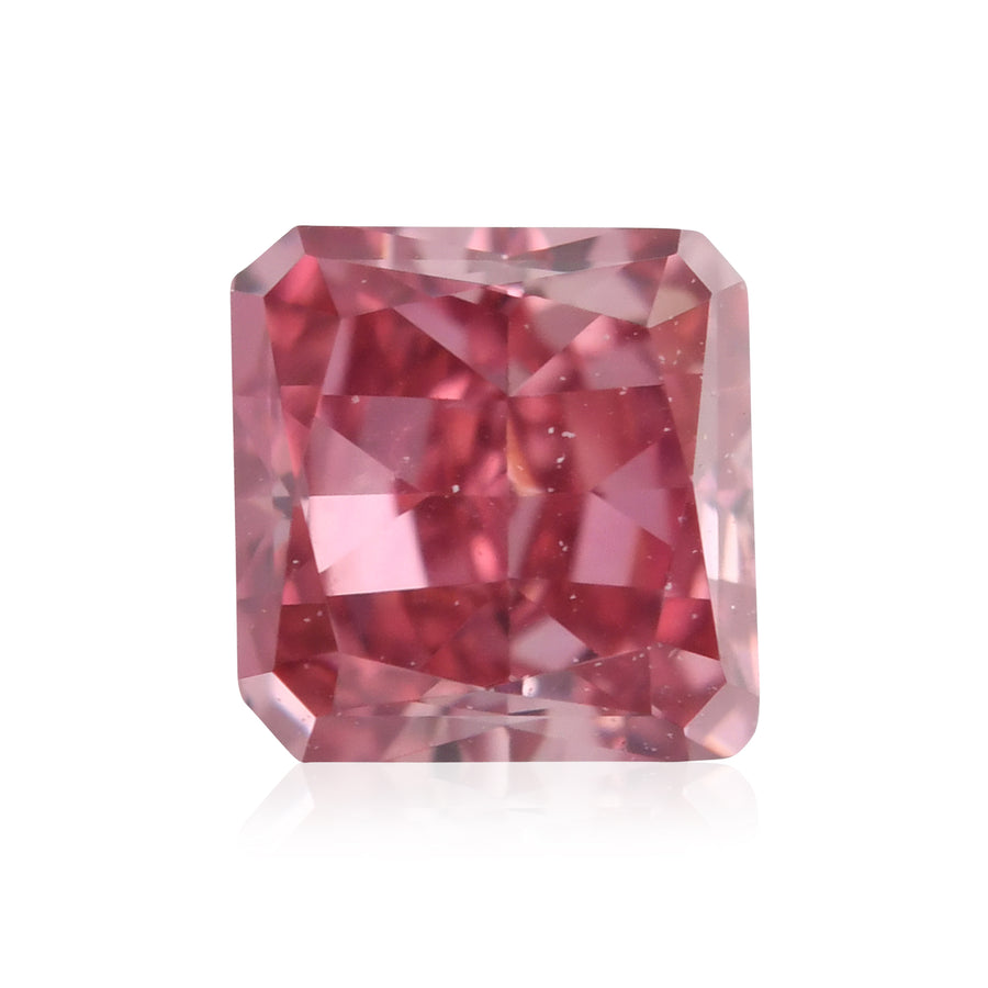 0.19 قيراط ألماسة Radiant Argyle بلون Fancy Vivid Purplish Pink بدرجة VS2 من GIA وArgyle