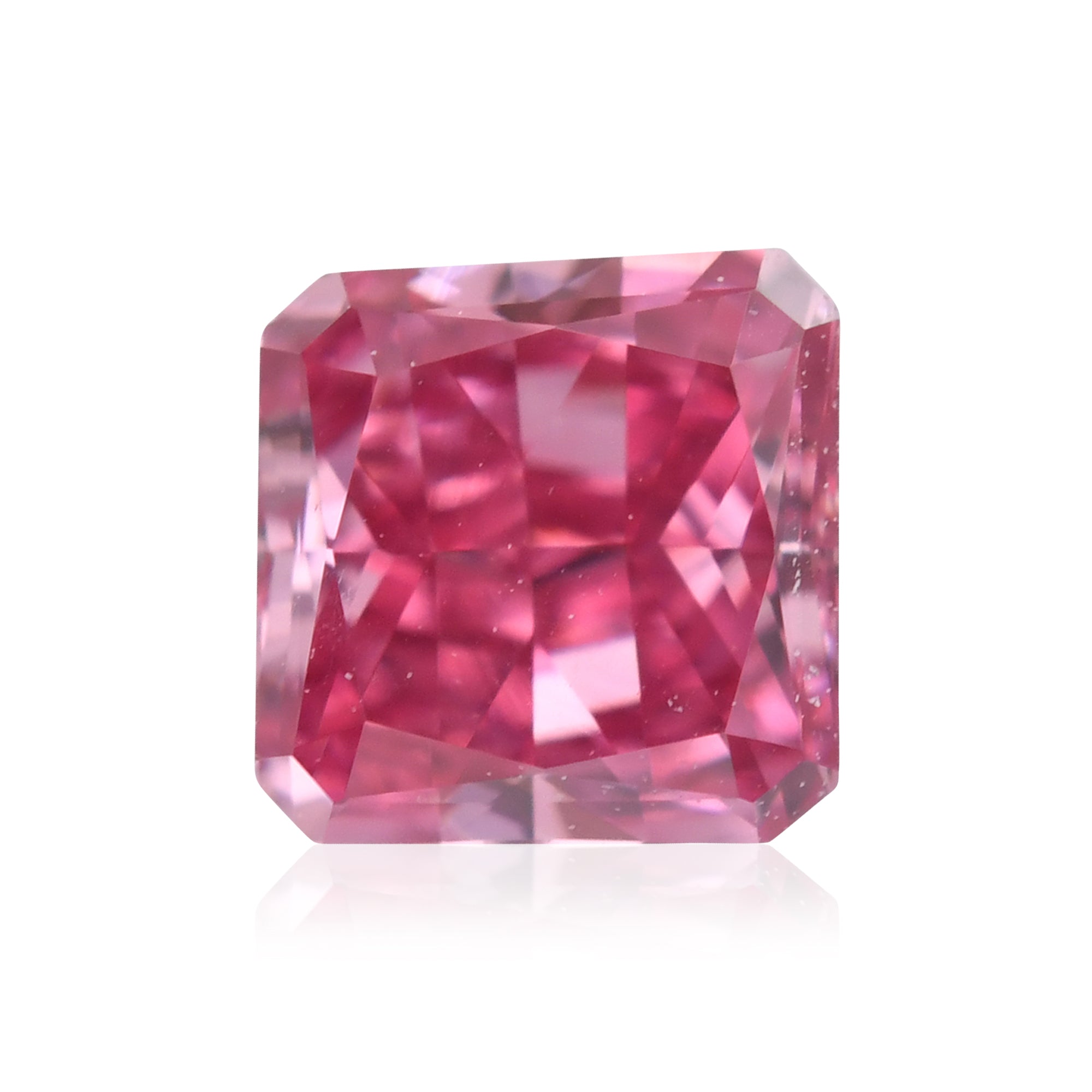 0.21 Carat Fancy Vivid Purplish Pink Radiant Argyle Diamond VVS2