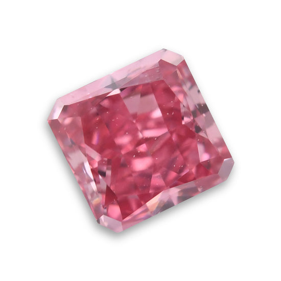 0.23 Carat Fancy Vivid Purplish Pink Radiant Argyle Diamond VS1 GIA