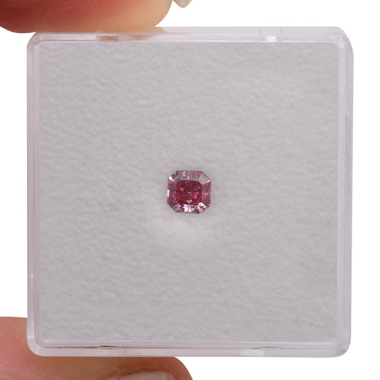 0.24 Carat Fancy Intense Purplish Pink Radiant Argyle Diamond VS2 GIA