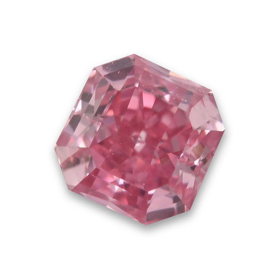 0.24 Carat Fancy Intense Purplish Pink Radiant Argyle Diamond VS2 GIA