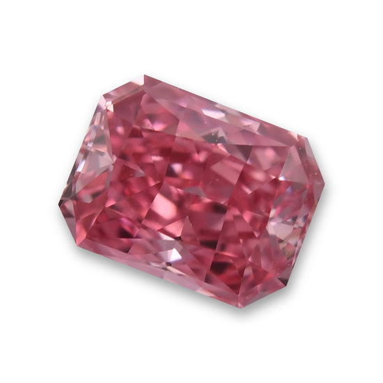 0.27 Carat Fancy Vivid Pink Radiant Diamond VS2 GIA and Argyle