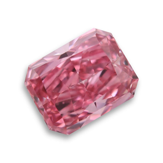 0.30 Carat Fancy Vivid Pink Radiant Diamond VS2 GIA and Argyle