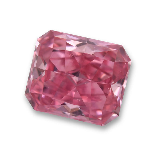 0.31 Carat Fancy Vivid Pink Radiant Argyle Diamond VVS2 GIA