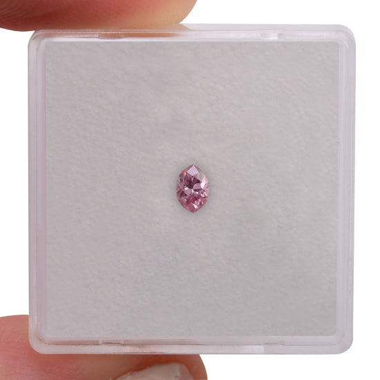 0.15 Carat Fancy Intense Purplish Pink Marquise Diamond VS1 GIA