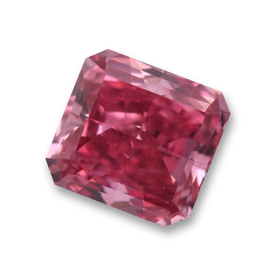 0.29 Carat Fancy Vivid Purplish Pink Radiant Argyle Diamond SI2 GIA