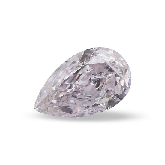 0.71 Carat Fancy Light Purplish Pink Pear Diamond VS1 GIA
