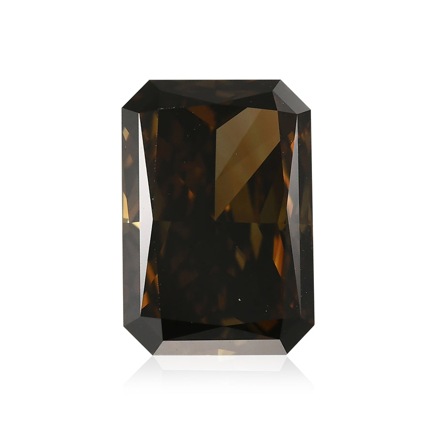 3.01 Carat Fancy Dark Brown Radiant Diamond VS1 GIA
