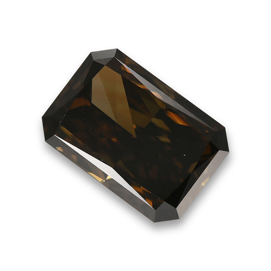 3.01 Carat Fancy Dark Brown Radiant Diamond VS1 GIA