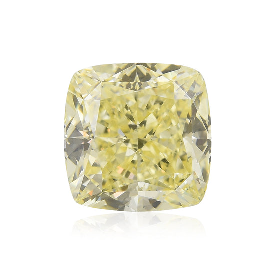 1.50 Carat Fancy Yellow Cushion Diamond FL GIA