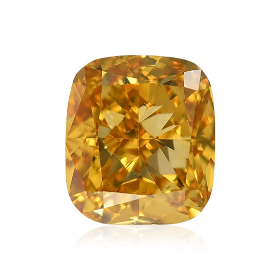 0,39 Karat Fancy Intense Orange Yellow Cushion Diamant SI1 GIA