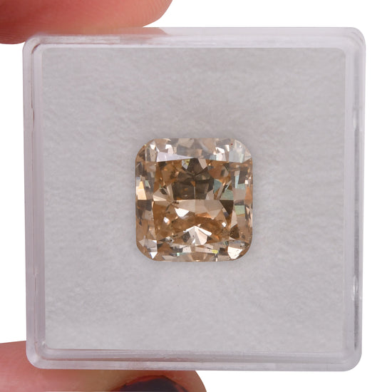 6.05 Carat Fancy Yellowish Brown Cushion Diamond (SI1) GIA