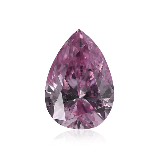 0.17 Carat Fancy Intense Purplish Pink Pear Diamond I1 GIA & ARGYLE