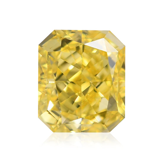 0.51 Carat Fancy Intense Yellow Radiant Diamond VS1 GIA