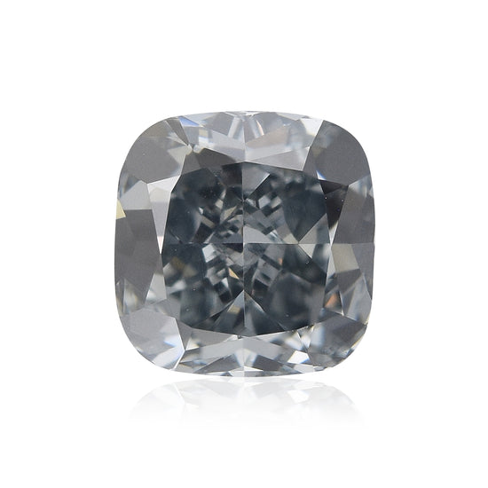 1.00 Karat Fancy Gray Blue Cushion Diamant VS1 GIA