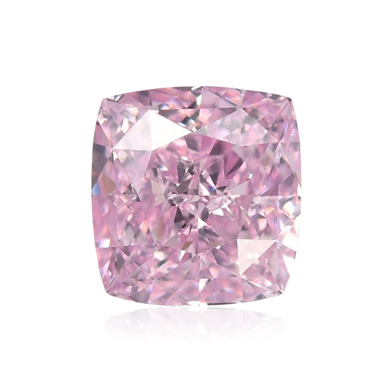 Diamante con taglio a cuscino Fancy Purplish Pink da 0,30 carati, VVS1 GIA