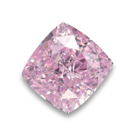 0.30 Carat Fancy Purplish Pink Cushion Diamond VVS1 GIA