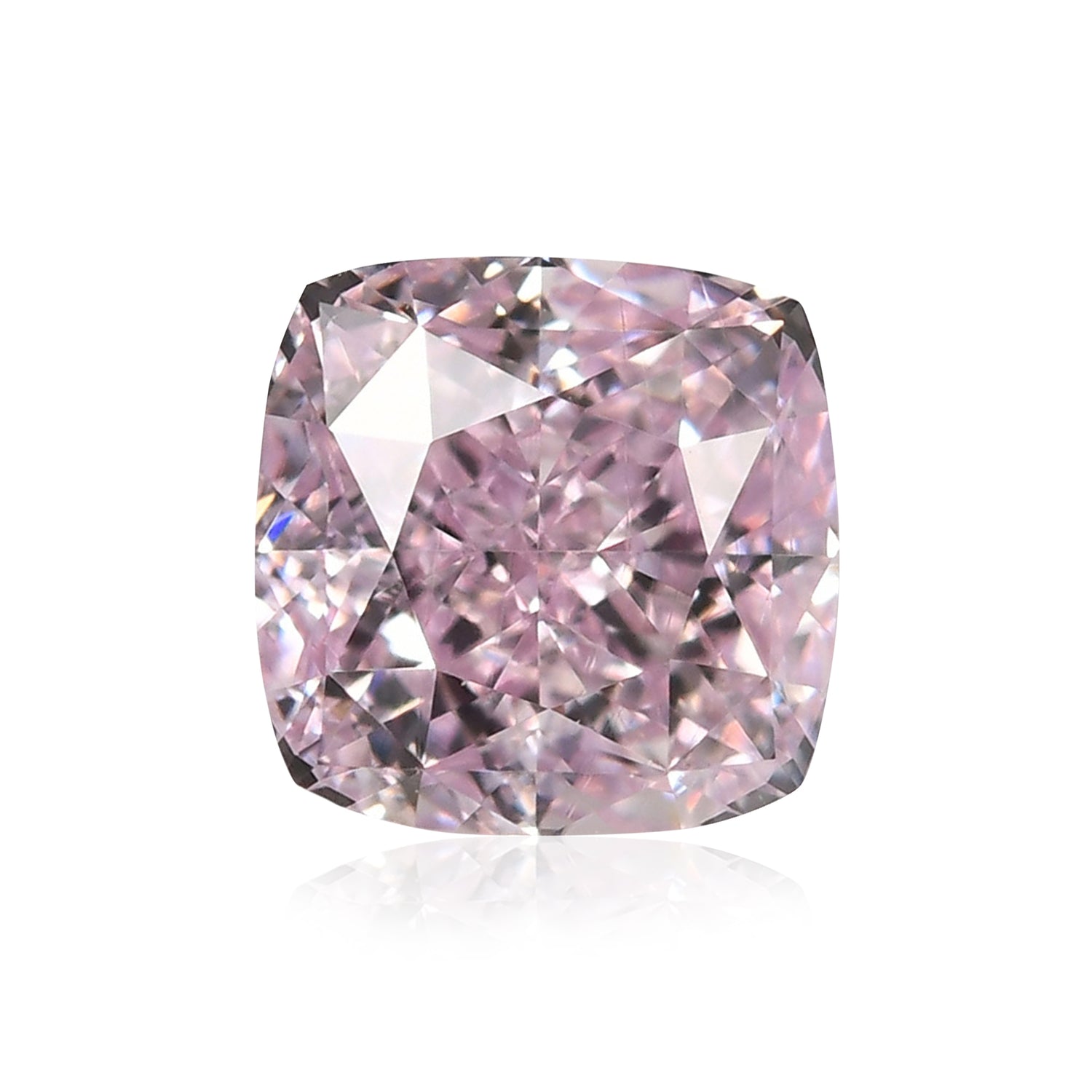 0.42 Carat Fancy Purple Pink Cushion Diamond VVS2 GIA