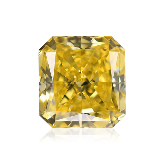 0.84 Carat Fancy Vivid Yellow Radiant Diamond VS1 GIA