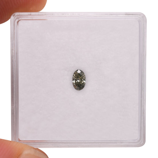 0.16 Carat Chameleon Oval Diamond  GIA