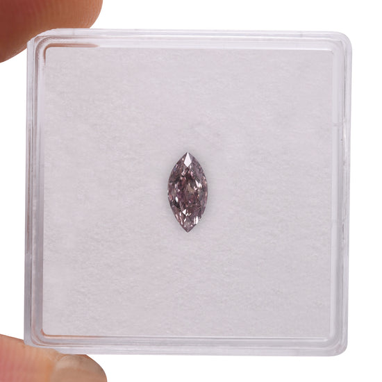 0.30 Carat Fancy Brown Pink Marquise Diamond I1 GIA