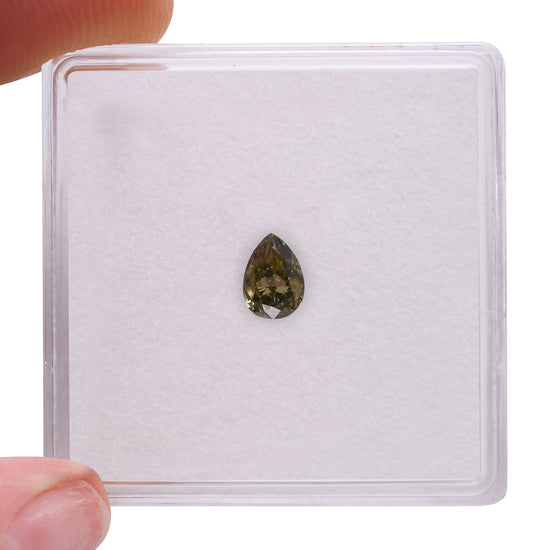 0.32 Carat Chameleon Pear Diamond  GIA