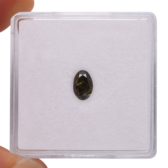 0.41 Carat Chameleon Oval Diamond SI1 GIA