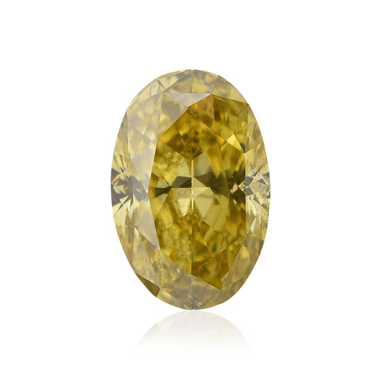 ألماسة بيضاوية Fancy Deep Brownish Yellow بوزن 0.51 قيراط SI2 GIA