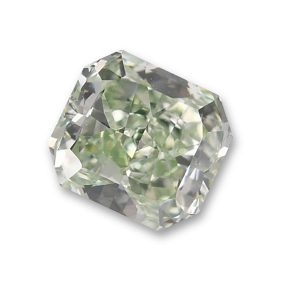 0.50 Carat Fancy Intense Green Radiant Diamond VS1 GIA