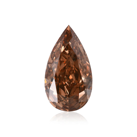 1,03 Karat Fancy Dark Orangy Brown Pear Diamant VVS2 GIA