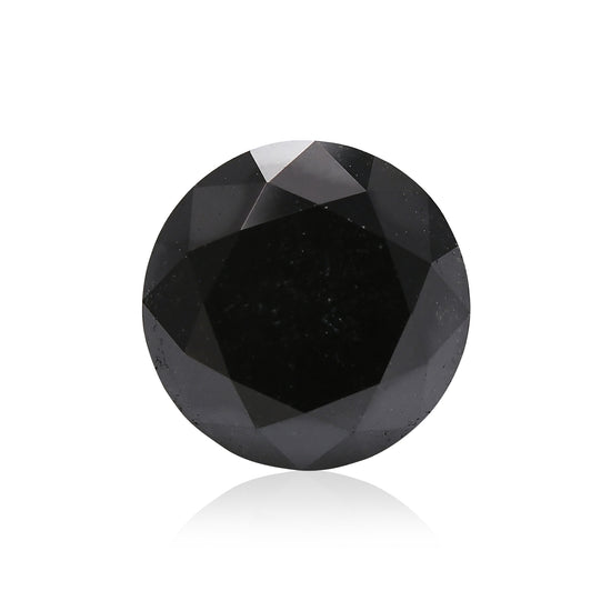 Diamante rotondo taglio brillante fantasia nero da 1,72 carati GIA