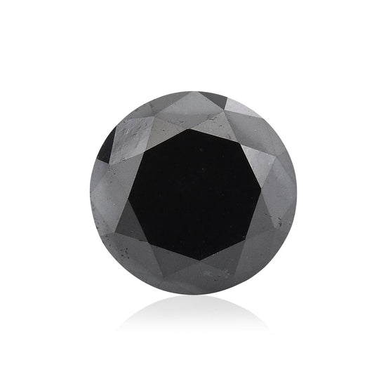 1.10 carati di diamante nero fantasia rotondo a taglio brillante GIA