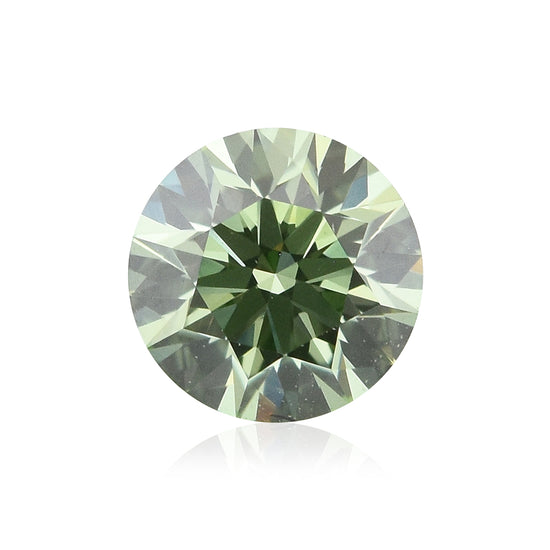 Diamante rotondo verde fantasia intenso da 0,25 carati VS2 GIA