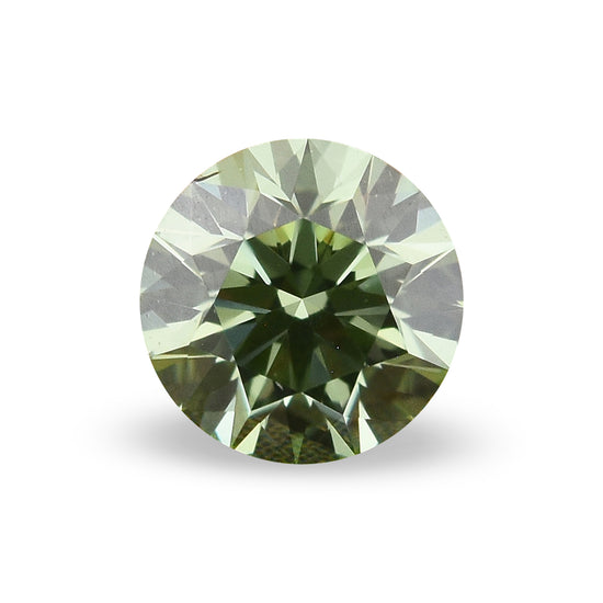 0.25 Carat Fancy Intense Green Round Diamond VS2 GIA